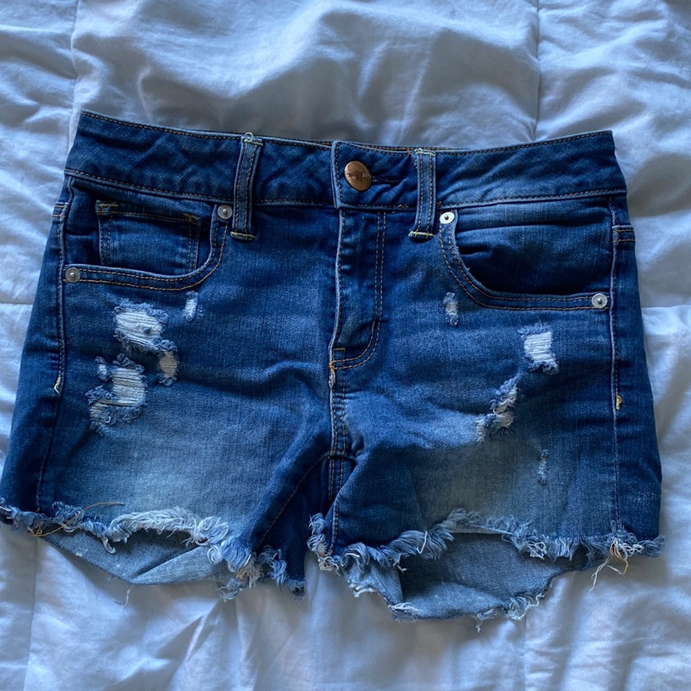 AEO denim shorts